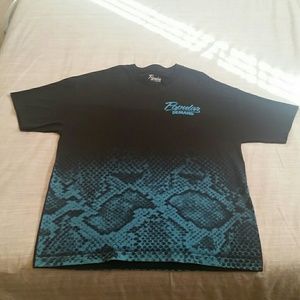Popular Demand Black Snakeskin T-shirt XL